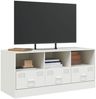 vidaXL TV-Schrank Weiß 99x39x44 cm Stahl 841738 Bild 4