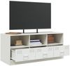 vidaXL TV-Schrank Weiß 99x39x44 cm Stahl 841738 Bild 5