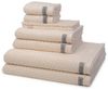 Ross Smart 8 tlg. Frottier-Set - 2 X Handtuch (50 X 100cm), 2 X Duschtuch (70 X 140cm), 2 X Gästetuch (30 X 50cm), 2 X Waschhandschuh (16 X 22cm) - 520 g/m2 - Natur Bild 1