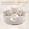 BlingBin Sitzsack Cordstoff-Sofa, Lazy Sofa (Sofa, 1 St, 108 x 108 x 52 cm), Mit drei Kissen, für Erwachsene und Kinder gleichermaßen geeignet Bild 4