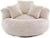 BlingBin Sitzsack Cordstoff-Sofa, Lazy Sofa (Sofa, 1 St, 108 x 108 x 52 cm), Mit drei Kissen, für Erwachsene und Kinder gleichermaßen geeignet Bild 2