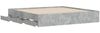 vidaXL Bettgestell mit Schubladen Betongrau 200x200 cm Holzwerkstoff 3207248 Bild 5