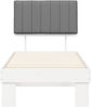 vidaXL Bettgestell mit gepolstertem Kopfteil Hellgrau 80 x 200 cm 877523 Bild 5
