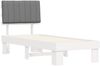 vidaXL Bettgestell mit gepolstertem Kopfteil Hellgrau 80 x 200 cm 877523 Bild 4