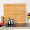 Kesper | XXL Schneideplatte | Abdeckplatte extra groß | 56 x 50 x 4 cm | Backbrett | FSC Bambus | ideal auch Schneideplatte oder Hackbrett Bild 3