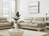 Vente-unique - Ledersofa 3-Sitzer - Taupe - FRANCESCA Bild 2