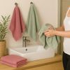 Betz Handtuch Set 12-TLG. Handtuch Set Premium Farbe beere/heugrün, 100% Baumwolle, (12-tlg) Bild 4