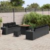 vidaXL Garten-Sofa-Set 10 pcs Schwarz Poly-Rattan 3361964 Bild 3