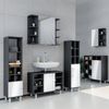 Badmöbel-Set Fynn Anthrazit 3 Teile, mit Midischrank Tür klein Vicco Bild 4
