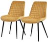 ML-DESIGN Polsterstuhl Esszimmerstühle mit Rückenlehne moderne Design Lounge mit Metallbeinen (2 St), Wohnzimmerstuhl Esstischstühle 2er Set Küchenstuhl Samt Bild 4
