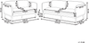 Sofa Set 5-Sitzer LJUNG Bouclé Hellbeige Bild 2