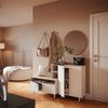 Flurschrank Elano Weiß/Eiche 140x80 cm Vicco Bild 3