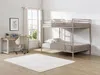 Vente-unique - DUOTIS Bett MetallMetall Beige - B 126 cm x H 160 cm x L 198 cm Bild 1