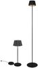 SET: Kleine Akku Stehlampe 123cm & Tischlampe 39cm für Outdoor kabellos Schwarz Bild 2