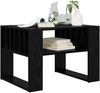 vidaXL Couchtisch Schwarz Eichen-Optik 66 x 49,5 x 45 cm Holzwerkstoff 8000117 Bild 3