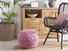 Pouf rosa ⌀ 40 cm KAYSERI Bild 3