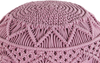 Pouf rosa ⌀ 40 cm KAYSERI Bild 4