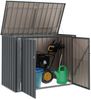vidaXL Gartenlagerbox Schwarz 151,5 x 82 x 110,5 cm Stahl 42011283 Bild 3