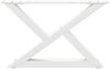 vidaXL Couchtischbeine 2 Stk. Weiß 50x(30-31,3) cm Stahl 4012685 Bild 5
