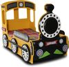 Lokomotive Kinderbett mit Matratze 90x190 Gelb Bild 2