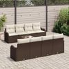 vidaXL Gartensofa-set Braun 55 x 55 x 37 cm Poly-Rattan 3345628 Bild 3