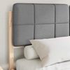 vidaXL Bettgestell mit gepolstertem Kopfteil Hellgrau 140 x 190 cm 3398199 Bild 3