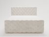 GRAINGOLD Lunaris Doppelbett 160x200, Boxspringbett mit Kopfteil, zwei Bettkästen, Velour-Stoff, Creme Bild 5