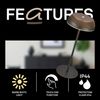 Briloner Leuchten LED Tischleuchte Tischlampe kabellos Akku USB-C Touch dimmbar Design Award, LED wechselbar, Warmweiß, 14x32 cm, Akku tauschbar, Indoor/Outdoor, Wohnzimmer, Flur, Balkon Bild 3