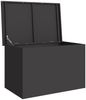 vidaXL Gartenlagerkissenbox Stahl 80 x 50,5 x 50 cm 180 Schwarz 874567 Bild 5