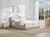Vente-unique - ZORIMA Bett Stoff Beige - B 227 cm x H 110 cm x L 221 cm Bild 1