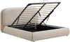 Vente-unique - ZORIMA Bett Stoff Beige - B 227 cm x H 110 cm x L 221 cm Bild 5