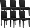 Esstisch antik Eiche mit 6 Stühlen schwarz 140x90 Bild 4