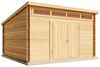 Alpholz Gartenhaus Maria Viva Gartenhaus aus Holz in Pinie Holzhaus mit 28 mm Wandstärke Blockbohlenhaus mit Montagematerial Bild 2