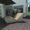 Relaxliege "Sigi" Gartenliege Massivholz Fichte gerade 80cm Bild 3