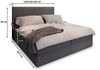 Masseno Boxbett PISA 180x200 cm mit Bonell Matratze und Topper, Doppelbett, Polsterbett mit Kopfteil, Boxspringbett Bild 4