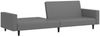 vidaXL Schlafsofa 2-Sitzer Grau Kunstleder 375953 Bild 4