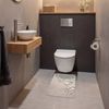 OnlyWow WC-Vorleger Muscheln - Seesterne - Strand, Höhe 10 mm, Polyester, Rechteckig, WC Teppich, Toilettenvorleger, Toilettenteppich, Badematte 60x40 cm Bild 4