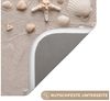 OnlyWow WC-Vorleger Muscheln - Seesterne - Strand, Höhe 10 mm, Polyester, Rechteckig, WC Teppich, Toilettenvorleger, Toilettenteppich, Badematte 60x40 cm Bild 3