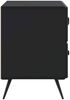 vidaXL Nachttisch Schwarz 62 x 34,5 x 47,5 cm Holzwerkstoff 895466 Bild 5