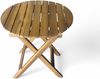 Gartentisch rund Ø 46x45 cm Massivholz Akazie Bild 2