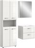 Badezimmer-Set >Ice< in Weiß / Weiß Hochglanz - 135x185x46cm (BxHxT) Bild 2
