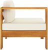 vidaXL 3-Sitzer-Gartensofa mit Cremeweißen Auflagen Massivholz Akazie 3057927 Bild 5