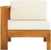 vidaXL 3-Sitzer-Gartensofa mit Cremeweißen Auflagen Massivholz Akazie 3057927 Bild 4
