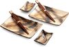 WestCraft Sushiteller SUSHI TELLER SET, Sushi Geschirr Set, Mehrteiliges Sushi-Set, (6 St), für 2 Personen Sushi-Teller, Schalen und Essstäbchen versch. Designs Bild 3