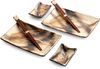 WestCraft Sushiteller SUSHI TELLER SET, Sushi Geschirr Set, Mehrteiliges Sushi-Set, (6 St), für 2 Personen Sushi-Teller, Schalen und Essstäbchen versch. Designs Bild 4
