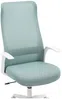 Vente-unique - LATYRA Office chair Stoff BlauWeiß - B 63 cm x H 118 cm110 cm x L 59,5 cm Bild 5