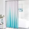 Furlinic Duschvorhang Textil Anti-schimmel Wasserdicht Waschbar Weiß Grün Bild 5