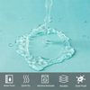 Furlinic Duschvorhang Textil Anti-schimmel Wasserdicht Waschbar Weiß Grün Bild 3