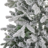 Künstlicher Weihnachtsbaum mit LED Beleuchtung schneebedeckt 120 cm weiß TATLOW Bild 4