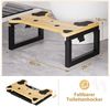 Yorbay Badhocker Toilettenhocker aus Massivholz, 3-fach verstellbar, klappbar, bis 226 kg – für Kinder & Erwachsene Bild 2